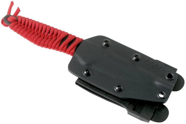 ANV P100 Sleipner, Cerakote, Red Paracord, ANVP100-019, Black Kydex Sheath, Neck Knife - Image 5