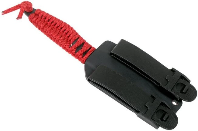 ANV P100 Sleipner, Cerakote, Red Paracord, ANVP100-019, Black Kydex Sheath, Neck Knife - Image 6