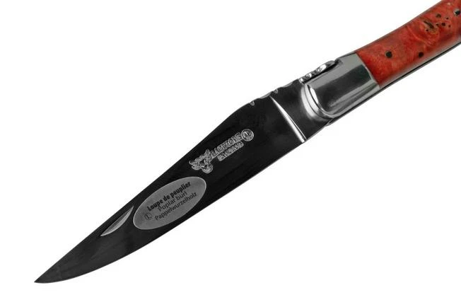 Laguiole En Aubrac Red Poplar Burl L0212LPRIFSJ1 Poplar Wood, Polished, Laguiole Pocket Knife, 12 Cm - Image 3