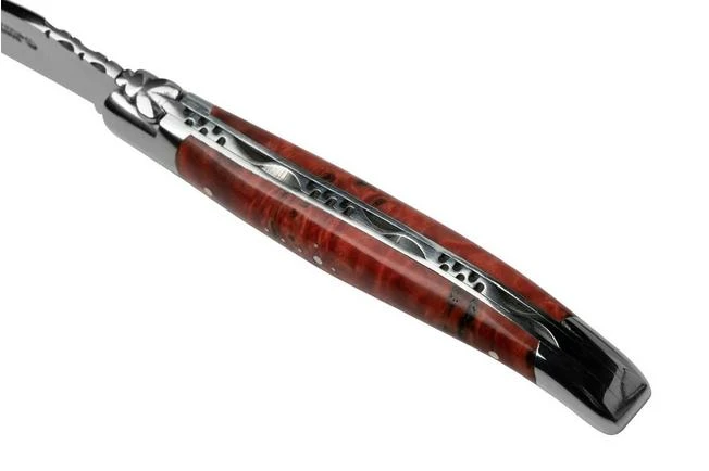 Laguiole En Aubrac Red Poplar Burl L0212LPRIFSJ1 Poplar Wood, Polished, Laguiole Pocket Knife, 12 Cm - Image 7