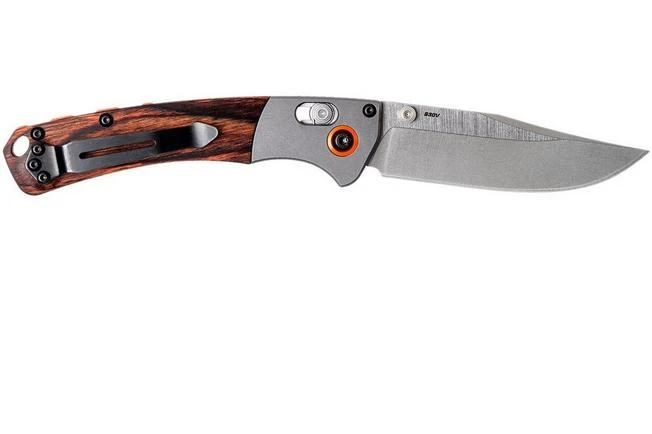 Benchmade Mini Crooked River 15085-2 Hunting Knife, Wood - Image 2