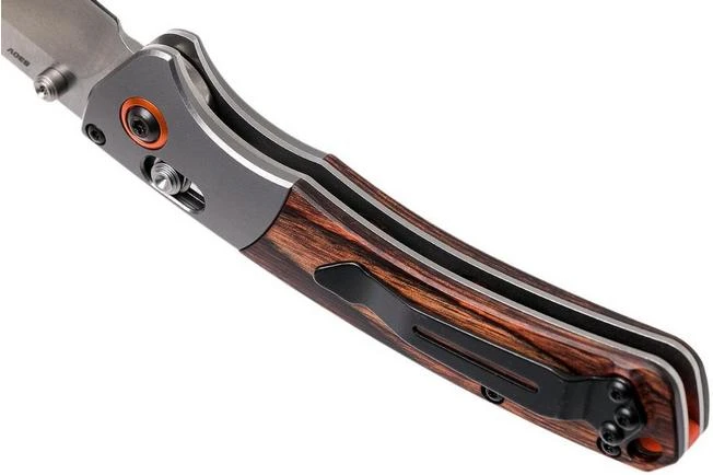 Benchmade Mini Crooked River 15085-2 Hunting Knife, Wood - Image 5