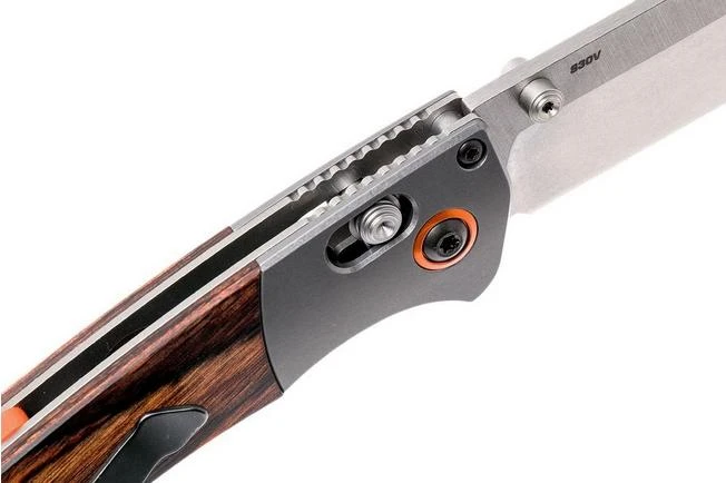 Benchmade Mini Crooked River 15085-2 Hunting Knife, Wood - Image 6