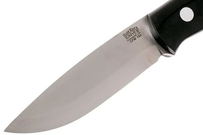 Bark River Bushcrafter I CPM 154, Black Canvas Micarta - Image 3