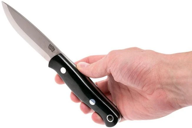Bark River Bushcrafter I CPM 154, Black Canvas Micarta - Image 6