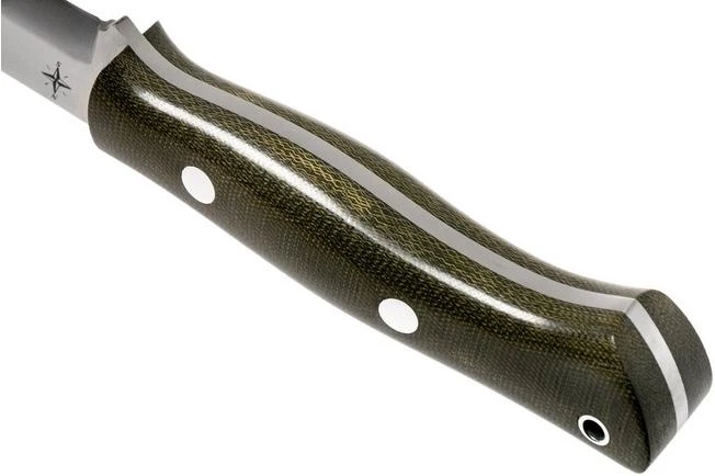 Bark River Aurora Scandi Cru-Wear Green Canvas Micarta - Image 4