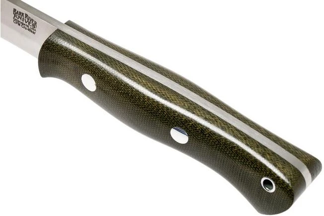 Bark River Aurora Scandi Cru-Wear Green Canvas Micarta - Image 5