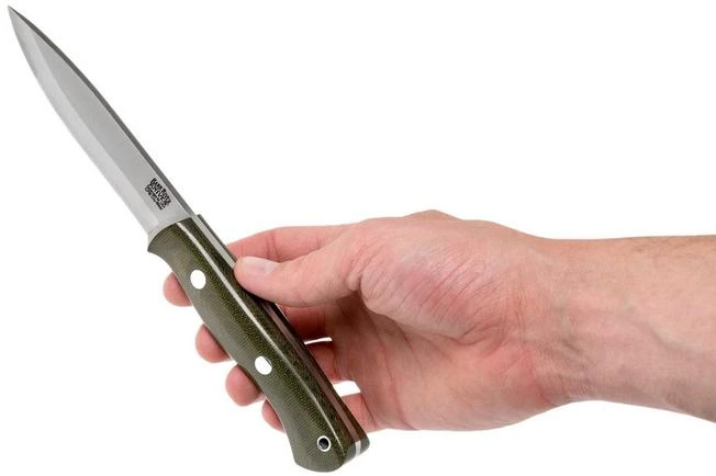 Bark River Aurora Scandi Cru-Wear Green Canvas Micarta - Image 6