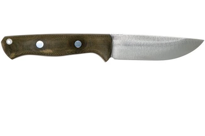 Bark River Bravo 1 LT CPM 3V Field Knife, Green Canvas Micarta - Image 2
