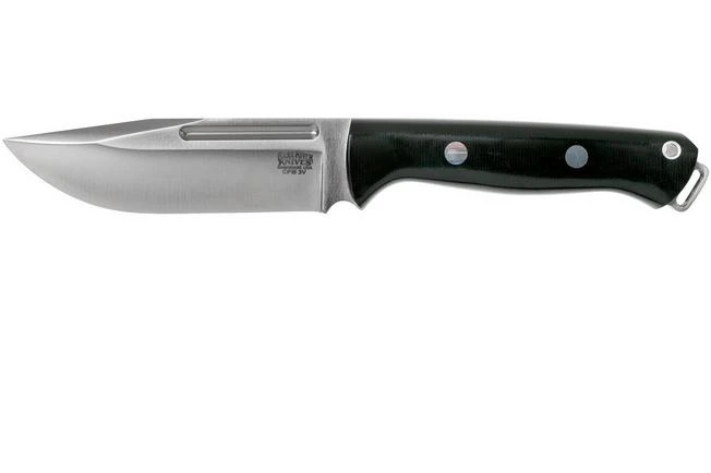 Bark River Bravo Squad Leader CPM 3V, Black Canvas Micarta