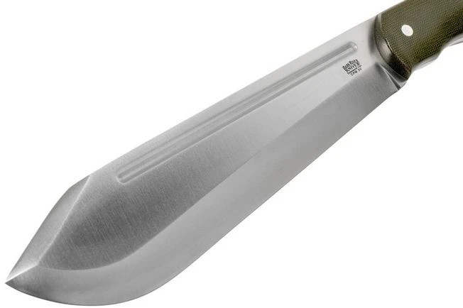 Bark River JX5 Vengeful 1 CPM 3V Green Canvas Micarta Machete - Image 3