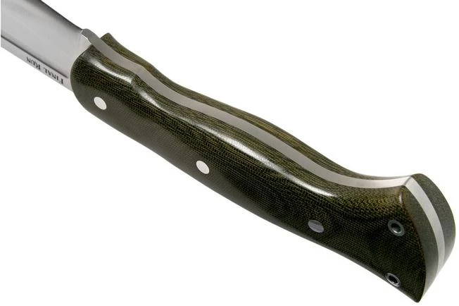 Bark River JX5 Vengeful 1 CPM 3V Green Canvas Micarta Machete - Image 4