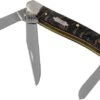 Case Medium Stockman Black Sycamore Wood, 25573, 7318 SS Pocket Knife
