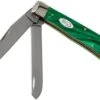 Case Trapper SparXX Green Pearl Kirinite Smooth, 27370, 10254 SS Pocket Knife