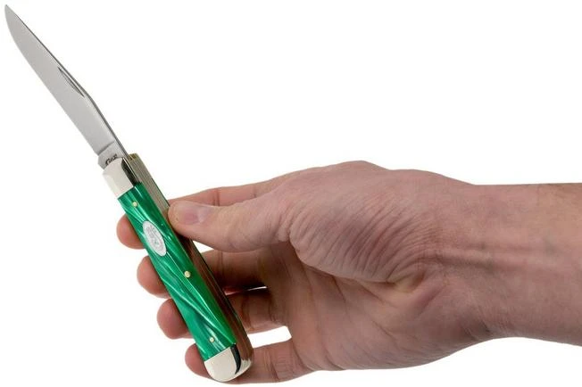 Case Trapper SparXX Green Pearl Kirinite Smooth, 27370, 10254 SS Pocket Knife - Image 5