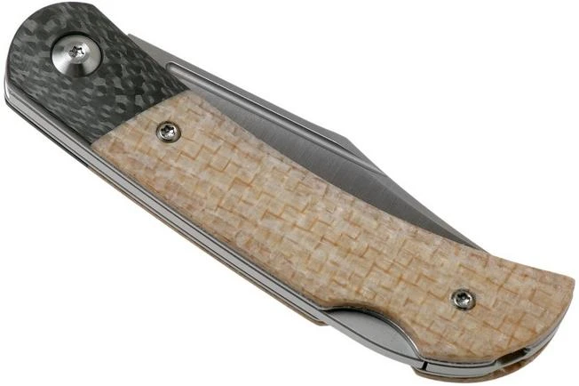 Civivi Rustic Gent C914C Carbon Fibre & Tan Micarta Gentleman's Knife - Image 4