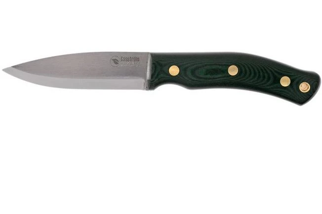 Casström No. 10 Swedish Forest Knife Green Micarta, 14C28N Scandi Grind