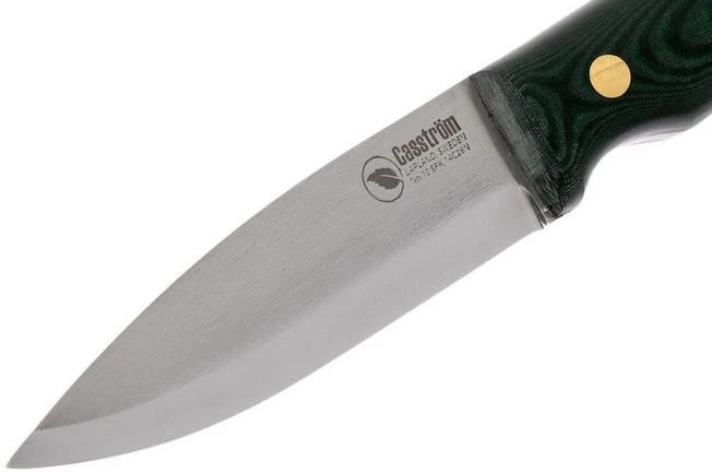 Casström No. 10 Swedish Forest Knife Green Micarta, 14C28N Scandi Grind - Image 3