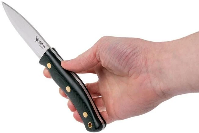 Casström No. 10 Swedish Forest Knife Green Micarta, 14C28N Scandi Grind - Image 6