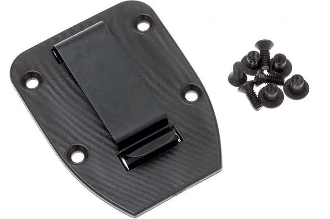 ESEE Belt-clip Plate For Model 3 & 4 Sheaths, Black