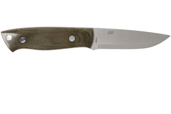 Brisa Trapper 95 - Elmax Scandi - Green Canvas Micarta - 2091 - Image 2