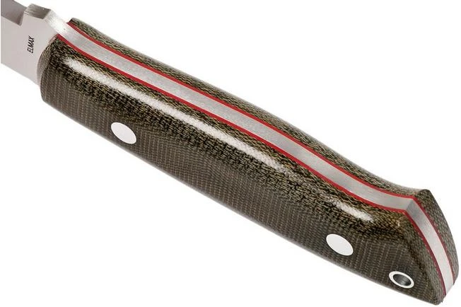 Brisa Trapper 95 - Elmax Scandi - Green Canvas Micarta - 2091 - Image 4