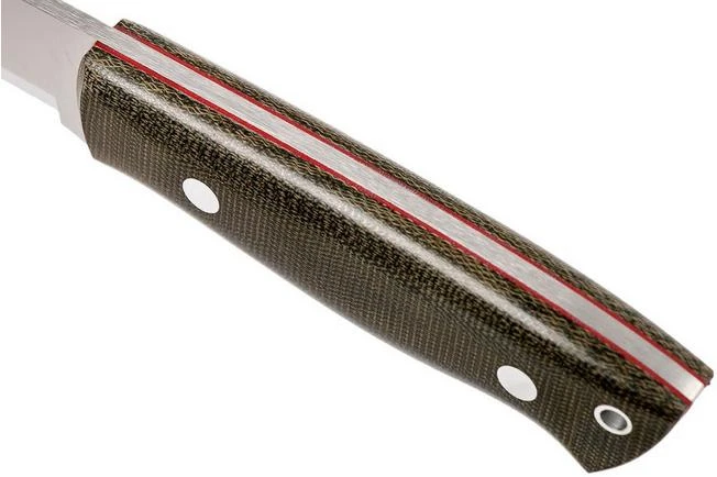 Brisa Trapper 95 - Elmax Scandi - Green Canvas Micarta - 2091 - Image 5