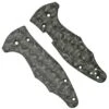 Flytanium Spyderco Yojimbo 2 Scales, Raindrop Carbon Fibre