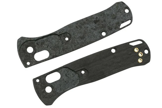 Flytanium Benchmade Mini Bugout Scales, Crossfade Shredded Carbon Fibre - Image 2