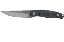 GiantMouse GMF2-DB Double Black Canvas Micarta, Satin, Fixed Knife, Ansø En Voxnaes Design