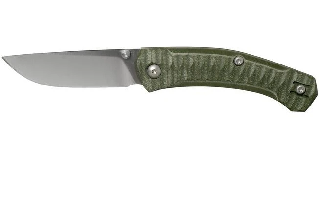 GiantMouse ACE Iona G10 Green, Satin Pocket Knife, Ansø En Voxnaes Design