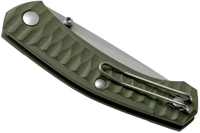 GiantMouse ACE Iona G10 Green, Satin Pocket Knife, Ansø En Voxnaes Design - Image 4
