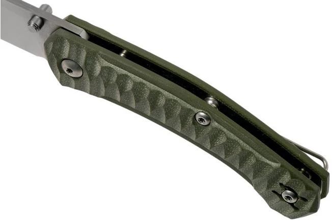 GiantMouse ACE Iona G10 Green, Satin Pocket Knife, Ansø En Voxnaes Design - Image 7