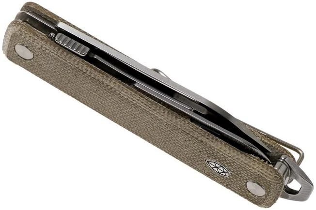 The James Brand Ellis Scissors, Stainless, OD Green, Micarta Pocket Knife - Image 4