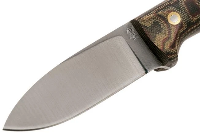 LT Wright Next Gen, A2, Matte Python Micarta, Leather Sheath, Bushcraft Knife - Image 3