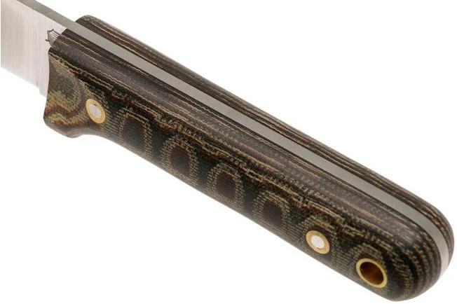 LT Wright Next Gen, A2, Matte Python Micarta, Leather Sheath, Bushcraft Knife - Image 5