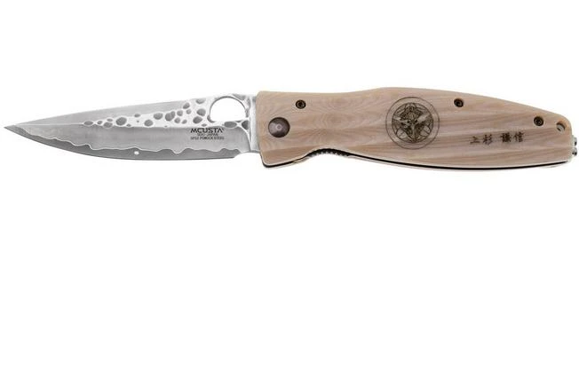 Mcusta MC-0185G Sengoku Uesugi Kenshin SPG2, White Micarta, Gentleman's Knife