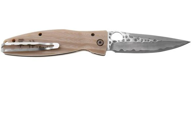 Mcusta MC-0185G Sengoku Uesugi Kenshin SPG2, White Micarta, Gentleman's Knife - Image 2