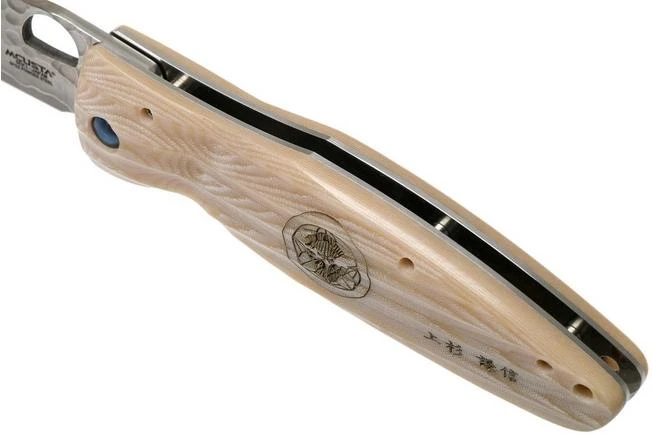 Mcusta MC-0185G Sengoku Uesugi Kenshin SPG2, White Micarta, Gentleman's Knife - Image 7