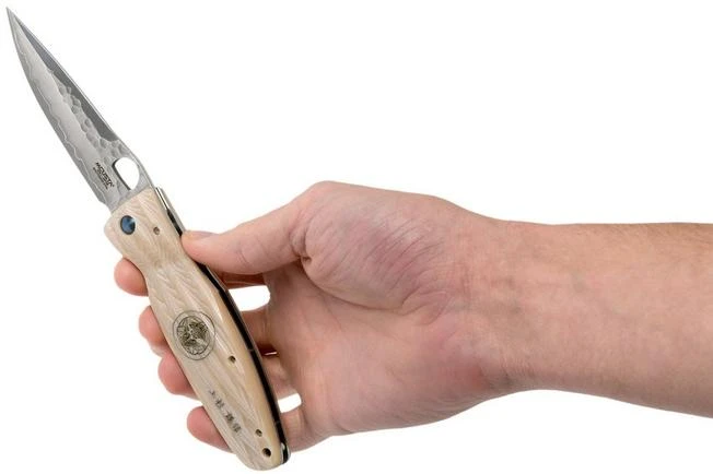 Mcusta MC-0185G Sengoku Uesugi Kenshin SPG2, White Micarta, Gentleman's Knife - Image 8