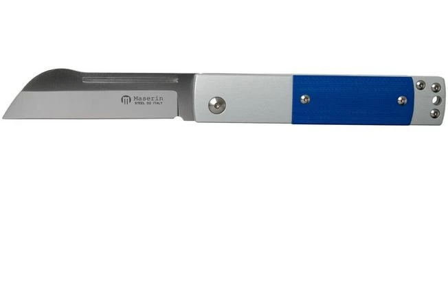 Maserin In-Estro Blue Micarta 165/MCB Slipjoint Pocket Knife