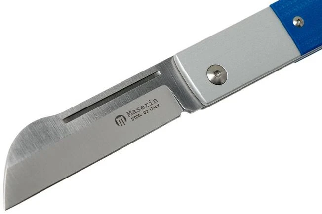 Maserin In-Estro Blue Micarta 165/MCB Slipjoint Pocket Knife - Image 3