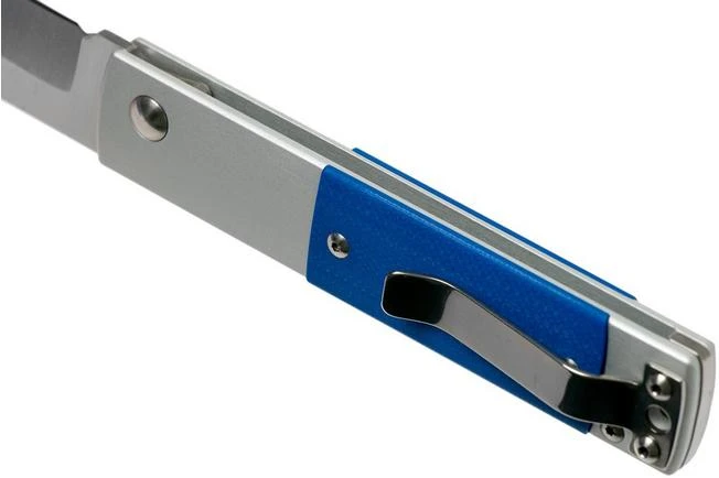 Maserin In-Estro Blue Micarta 165/MCB Slipjoint Pocket Knife - Image 5