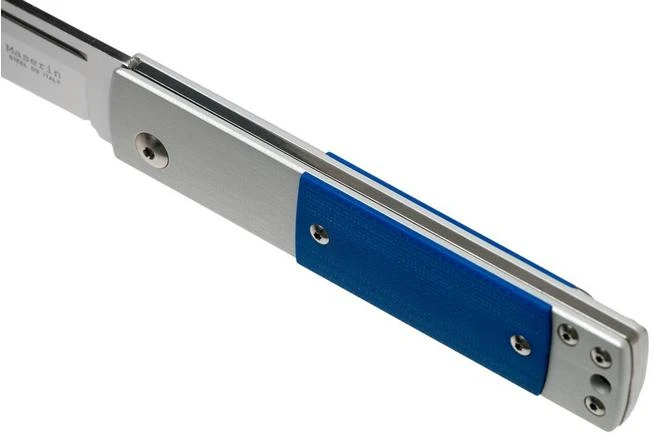 Maserin In-Estro Blue Micarta 165/MCB Slipjoint Pocket Knife - Image 7