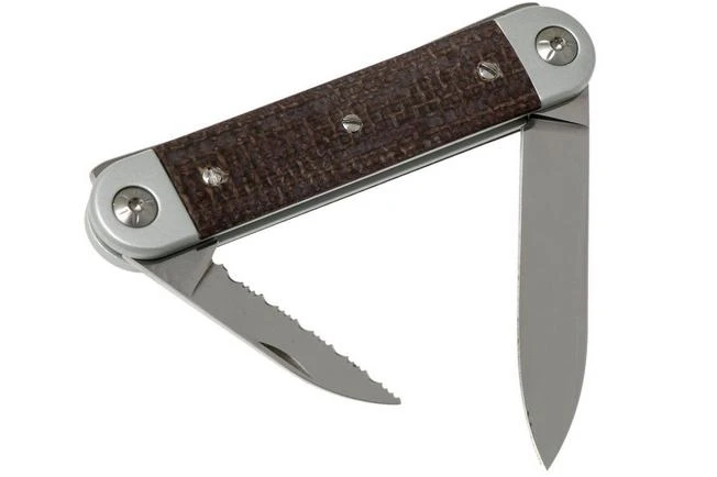 Maserin 60° Knife Sessantesimo 195/MCM Brown Micarta Pocket Knife - Image 2