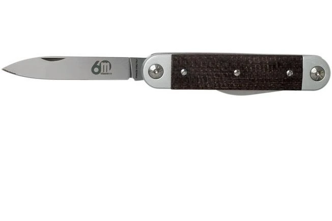 Maserin 60° Knife Sessantesimo 195/MCM Brown Micarta Pocket Knife - Image 3