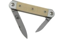 Maserin 60° Knife Sessantesimo 195/MCW White Micarta Pocket Knife