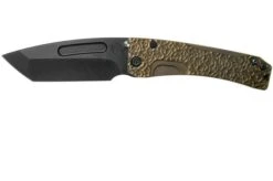 Medford Slim Midi Marauder S35VN Tanto Black PVD, Bronze Hammered Handle Pocket Knife