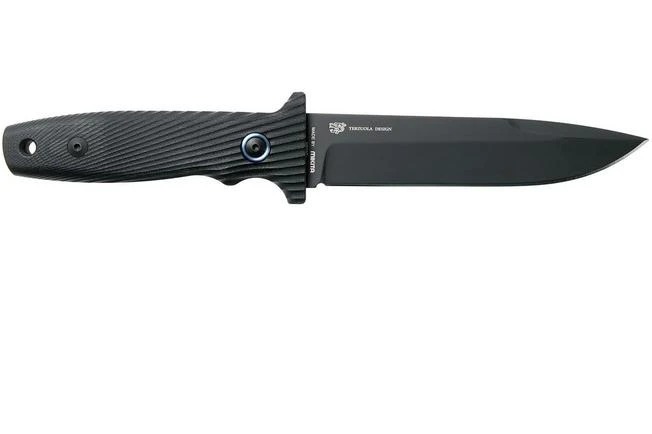 MKM Jouf FX02-C Black G10, Cerakote Black Fixed Knife, Bob Terzuola Design - Image 2