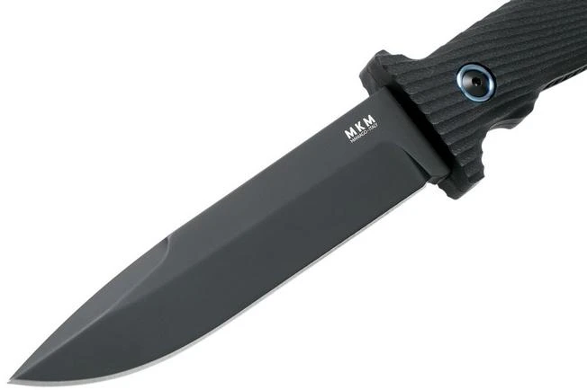 MKM Jouf FX02-C Black G10, Cerakote Black Fixed Knife, Bob Terzuola Design - Image 3